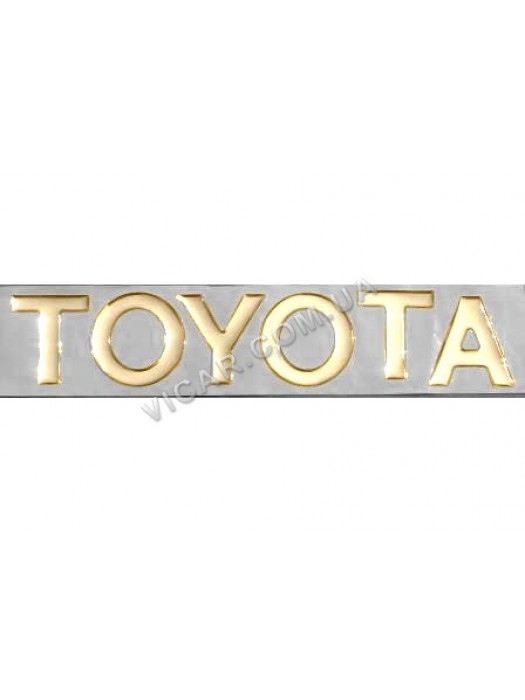 Наклейка Toyota серебро